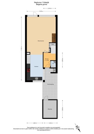 Floorplan - Neptunus 1, 2221 JS Katwijk